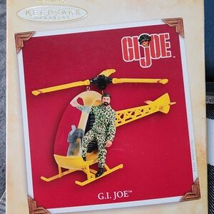2004 G.I. JOE Hallmark Keepsake Ornament with Yellow Helicopter